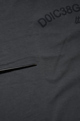 Dolce & Gabbana Gray Logo Graphic Cotton Crew Neck T-shirt