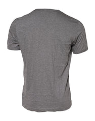Dolce & Gabbana Gray #DGFamily Cotton Crew Neck T-shirt