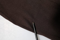 Dolce & Gabbana Brown Silk Crew Neck Short Sleeves T-shirt