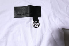 Dolce & Gabbana White Logo Crew Neck Short Sleeves T-shirt