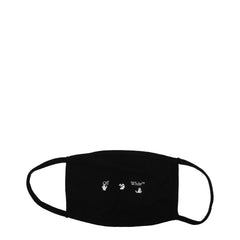 Off-White Black Cotton Facemasks