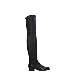 Parallèle Black Leather Over The Knee