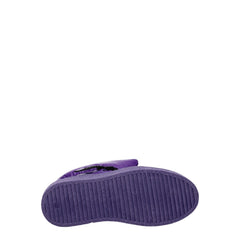 Khrisjoy Purple Polyester Ankle Boots