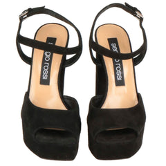 Sergio Rossi Black Velvet Sandal