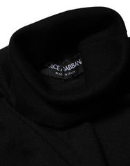 Dolce & Gabbana Black Cashmere Turtleneck Pullover Sweater