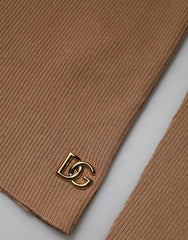 Dolce & Gabbana Brown Knit Long Sleeves Turtleneck Sweater