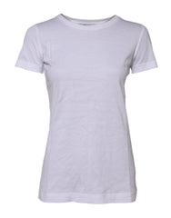 Dolce & Gabbana White Short Sleeves Crew Neck Top T-shirt