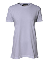 Dolce & Gabbana White Cotton Goodluck 2023 Crew NeckT-shirt