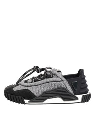 Dolce & Gabbana Black Gray NS1 Low Top Sneakers Shoes