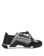 Dolce & Gabbana Black Gray NS1 Low Top Sneakers Shoes