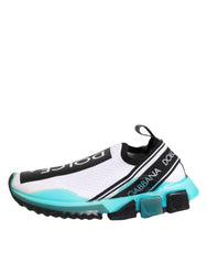 Dolce & Gabbana White Sorrento Slip On Low Top Sneakers Shoes