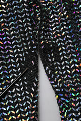 Dolce & Gabbana Multicolor Sequined Leggings Trouser Pants