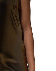 Dolce & Gabbana Metallic Gold Sleeveless A-line Mini Dress