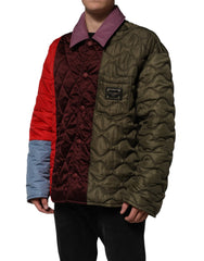 Dolce & Gabbana Multicolor Patchwork PolyesterQuilted Jacket