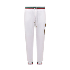 Dolce & Gabbana White Cotton Joggers (Workout Pants)