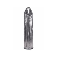 BLANCA VITA Silver Elastane Cocktail Dress