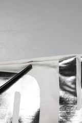 Dolce & Gabbana White Metallic Print Cotton CrewNeck T-shirt