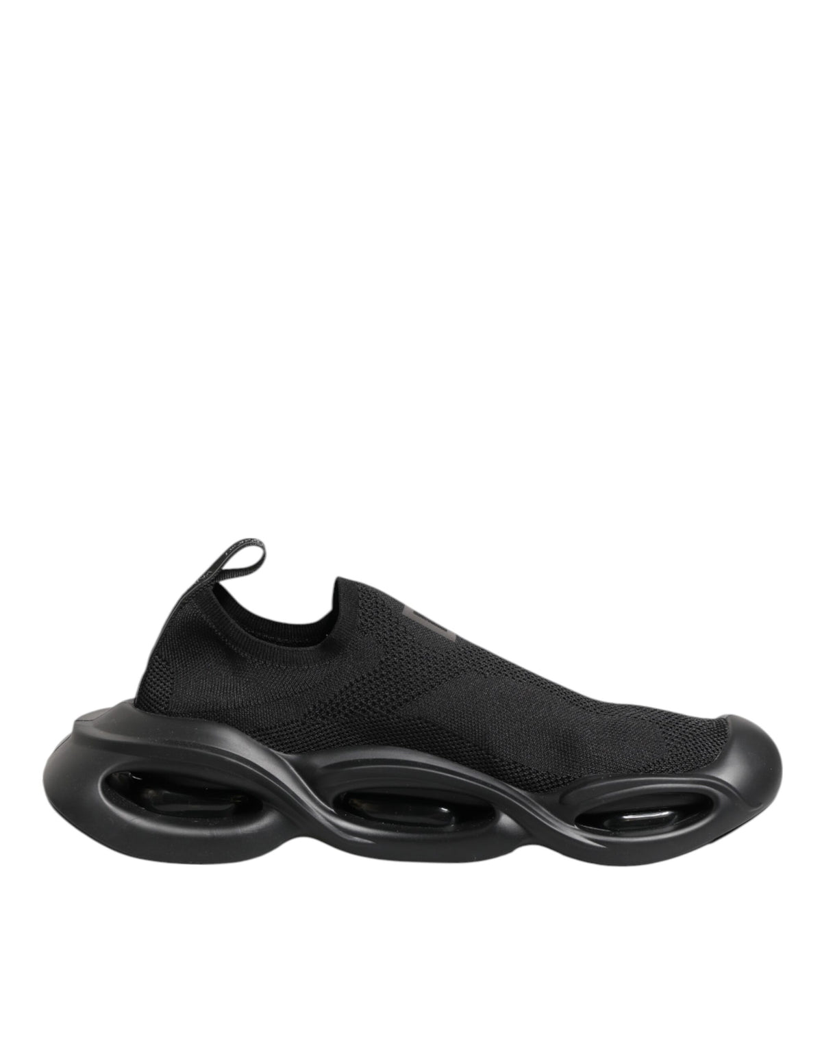 Dolce & Gabbana Black Slip On Wave Low Top Men Sneaker Shoes