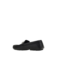 Dolce & Gabbana Black Rubber Slip-On Loafers