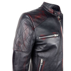Dolce & Gabbana Black Goatskin Men Jacket