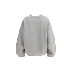 The Attico Gray Cotton Sweatshirt