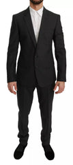 Dolce & Gabbana Slim Fit MARTINI Wool Gray Suit
