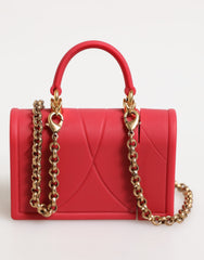 Dolce & Gabbana Red Silicone Devotion Heart Cover Bag Women Airpods Case