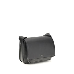 Saint Laurent Black Calf Leather Bos Taurus Shoulder Bag