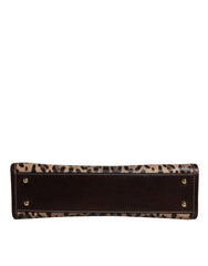 Dolce & Gabbana Multicolor Leopard Shopping Tote Shoulder WomenBorse Bag