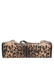 Dolce & Gabbana Multicolor Leopard Shopping Tote Shoulder Women Borse Bag