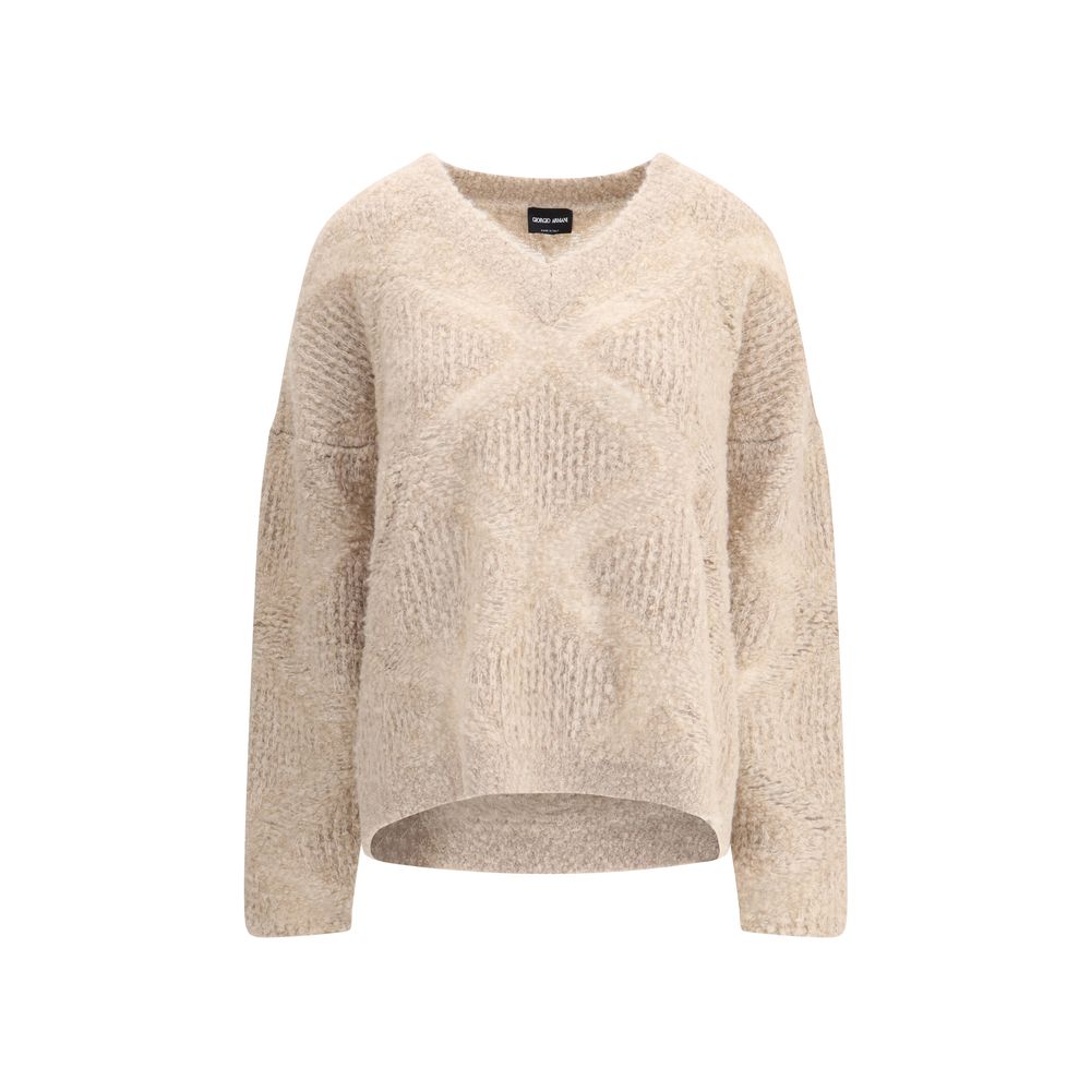 Giorgio Armani Beige Cashmere Cashmere Sweater
