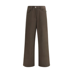 Ella Brown Cotton Casual Pants