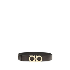 Ferragamo Brown Calf Leather Bos Taurus Belt