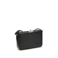 Dolce & Gabbana Black Calf Leather Bos Taurus Shoulder Bag