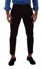 Dolce & Gabbana Bordeaux Cotton Stretch Skinny Trouser