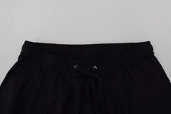 Dolce & Gabbana Black Jogger Wool Jogging Trouser
