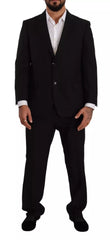 Domenico Tagliente Blue Polyester Single Breasted Formal 2 Piece Suit