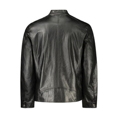 Guess Jeans Black Polyethylene Men Jacket