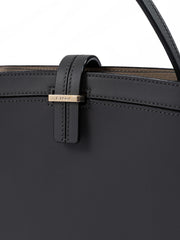 Giada Anthracite Leather Shoulder Bag