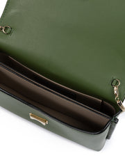 Giada Dark Green Leather Crossbody Bag