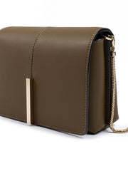 Giada Olive Green Leather Crossbody Bag