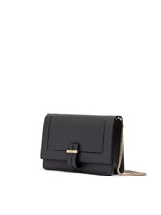 Giada Dark Grey Leather Clutch Bag