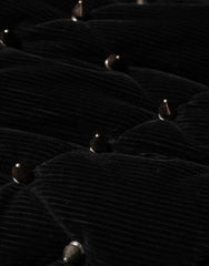 Dolce & Gabbana Black Cotton Quilted Studded Sleeve Hoodie Jacket