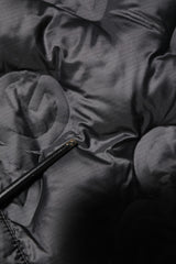 Dolce & Gabbana Black Quilted DG Logo Nylon Puffer Jacket