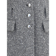 Alessandra Rich Tweed long Coat