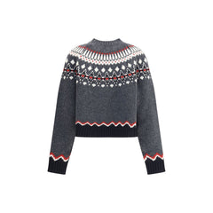 Alanui Gray Fleece Wool Sweatshirt