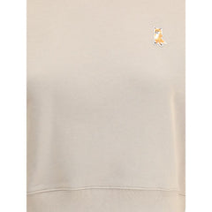 Maison Kitsuné Beige Cotton Sweatshirt
