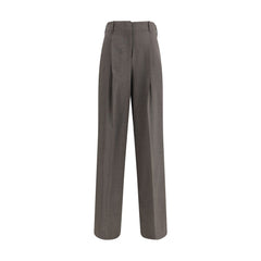 P.A.R.O.S.H. Gray Elastane Dress Pants