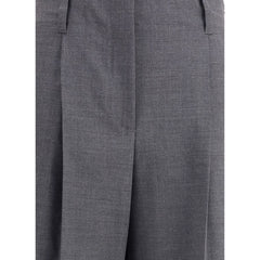 P.A.R.O.S.H. Gray Elastane Casual Pants