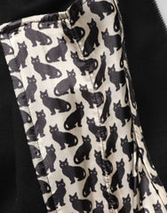 Dolce & Gabbana Black Cotton Logo Full Zip Men Bomber Jacket